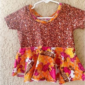 Size 3T Handmade Fall Peplum